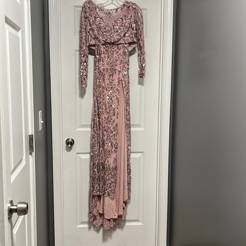 Pink Sequined Sherri Hill Party dress NWT Size 2 Two Piece